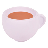 Balle anti-stress souple en mousse PU en forme de café, jouets en gros, jouets anti-stress alimentaires, logo personnalisé pour cadeaux promotionnels