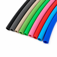 Tuyau en silicone souple coloré à trous ronds, flexible, pour usage industriel, alimentaire, multi-usages, fourni directement par l'usine