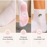 Chaussettes de yoga personnalisées pour femmes, respirantes, antidérapantes, confortables, chaussettes de fitness personnalisées, chaussettes antidérapantes pour le Pilates et le yoga