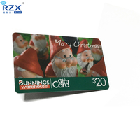Impresión personalizada al por mayor, tarjeta de regalo de PVC de plástico, 85,5x54x0,76mm