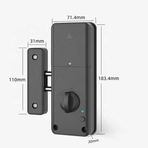 Cerradura Indisible RFID expuesta sin cerradura Cerradura de puerta de entrada sin llave Pestillo recto Puerta abatible Cerraduras inteligentes Tuya de dientes azules - Product Image 1