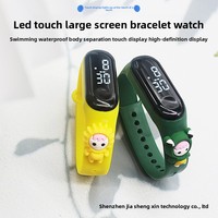Montre électronique numérique à affichage LED en plastique, motif dessin animé mignon, pour étudiants, garçons et filles, vente en gros directe d'usine, nouveauté