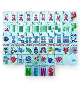 Fancy Premium Acrylic Cloisonne Inspired Luxury Style Custom Color Mahjong Set for Party <b>Entertainment</b> - Product Image 5