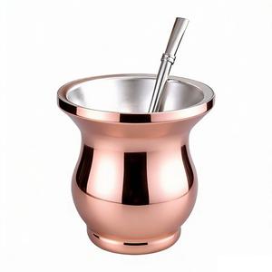 Vente en gros de gobelets à yerba mate en acier inoxydable à double paroi de 300 ml, en acier inoxydable 18/8 - Product Image 2