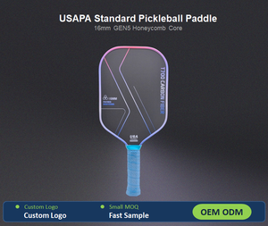 Pala de Pickleball Estándar USAPA, Fibra de Carbono T700, Núcleo de Panal GEN5 de 16 mm, OEM ODM, MOQ Pequeño Aceptado - Product Image 2