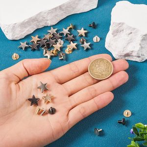 Magibeads Sets Star Leather Rivets Kit Cute Alloy <b>Purse</b> Screws Back Buttons Decorative Rivets Tightener Metal Buckle Studs For C - Product Image 2