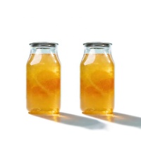 Bouteille en plastique PET transparente vide de 150 ml avec logo OEM, bouteille à anneau, jetable pour les boissons gazeuses, le beurre de cacahuète, avec ouverture facile