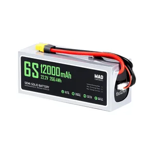 Batería de Litio de Estado Sólido para Drones de 6S 12Ah, Alta Densidad de Potencia y Peso Ligero - Product Image 1