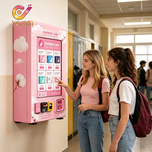 Distributeur automatique mural intelligent de préservatifs pour articles de vente au détail avec reconnaissance d'identité - Product Image 1