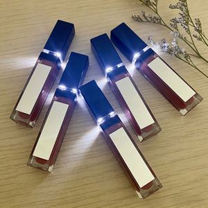 ลิปกลอสแบบมีไฟ LED แฟชั่น แบรนด์ส่วนตัว ขายส่ง ไม่ทดลองกับสัตว์ เนื้อแมทท์ ลิปสติกเนื้อลิควิด ช่วยบำรุงริมฝีปาก กันน้ำ - Product Image 1