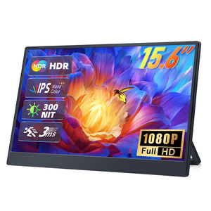 Écran portable USB de 15,6 pouces 1080P FHD Full HD pour jeux, extension d'écran pour ordinateur portable, moniteur portable mobile - Product Image 1