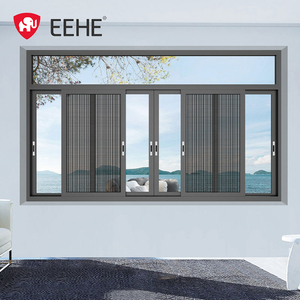 EEHE <strong>Mosquito</strong> <strong>Net</strong> Aluminum Alloy Panoramic Sliding <strong>Window</strong> Drying Rod Grille Design Glass Sliding <strong>Window</strong> - Product Image 3