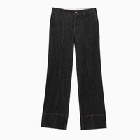Ensemble De Pantalons En Jean Femme Printemps 2025 Vintage Street Slim Manches Longues Revers Veste Simple Boutonnage Et Pantalon Droit
