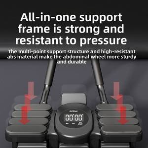 Appareil de fitness portable à six roues pour abdominaux, avec soutien du coude, pour l'exercice à domicile, durable - Product Image 2