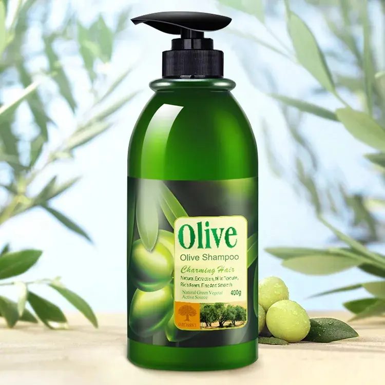 Private Label Natural Plant Tägliche Reinigung Olive Nou rishing Smooth ing Hair Care Shampoo