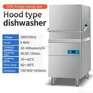 Lave-vaisselle commercial automatique en acier inoxydable pour <span class=keywords><strong>restaurant</strong></span>, lave-vaisselle compact à levage - Product Image 1