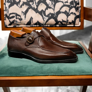 Nouvelles chaussures pour hommes en cuir véritable faites à la main, confortables au printemps, sur mesure, formelles et décontractées - Product Image 3