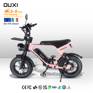 Bicicleta eléctrica Fat Tire 48V 250W Italia C80 V8 Ultra Mini todoterreno con frenos hidráulicos - Product Image 4
