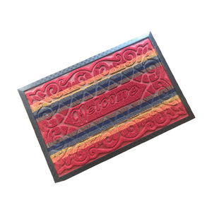 Tapis de bienvenue intérieur et extérieur, entrée, robuste, boucle <span class=keywords><strong>PP</strong></span>, tapis de porte en caoutchouc - Product Image 2