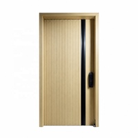 Porte d'entrée commerciale en aluminium PSL OEM, manuelle, à ouverture battante, antivol, avec joint d'étanchéité, pour bâtiment commercial
