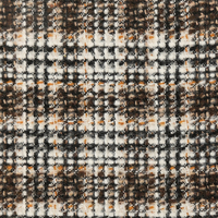 Tissu en laine et polyester, à carreaux, tissu tweed chaud pour manteau, en stock, haute qualité