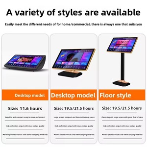 21.5 inch HD tất cả-trong-một rạp hát tại nhà hệ thống cảm ứng không dây KTV <span class=keywords><strong>Karaoke</strong></span> jukebox nhựa bài hát đặt hàng máy để sử dụng nhà - Product Image 5