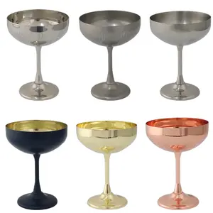 New Product Eco-Friendly Custom Logo Factory Price Stainless Steel Latest Wine Glass Wheat Ear Cup Metal Goblets For Sale