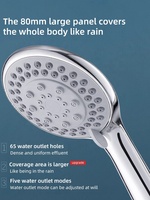 Ensemble de robinet de douche de bain à effet pluie chromé de haute qualité articles sanitaires avec accessoires de robinet de salle de bain douche à main
