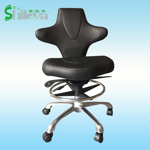 Shilleva Ultrasound Examination <b>Chair</b> Black Height Adjustable Ergonomic Office <b>Chair</b> With <b>Wheels</b> For Medical Use - Product Image 1