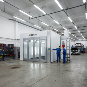 Cabine de <span class=keywords><strong>peinture</strong></span> électrique chauffante OBC 2026, nouveau modèle, avec éclairage latéral LED, unité d'apport d'air avec filtre supérieur pour atelier de <span class=keywords><strong>carrosserie</strong></span> - Product Image 3