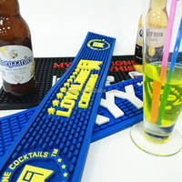 Tapis de bar en silicone PVC écologique certifié CE, plateau anti-gouttes personnel pour accessoires de bar, idéal pour les plateaux à cocktails et à snacks