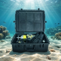 Grande valise de transport étanche pour équipement de plongée, en plastique, avec mousse de protection personnalisée