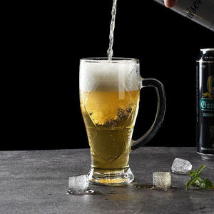 Vaso de <span class=keywords><strong>Cerveza</strong></span> de Vidrio de Gran Tamaño, Vaso de <span class=keywords><strong>Cerveza</strong></span> Creativo Personalizado de Gran Capacidad, Vaso con Asa Estilo Fútbol - Product Image 4