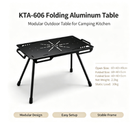 Table de camping IGT, table tactique multifonction, table IGT en aluminium légère et portable pour l'extérieur, table de camping personnalisable