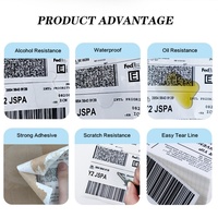 Étiquettes thermiques directes personnalisées 4 x 6 pouces (4*3 pouces) 2000 pièces/rouleau, autocollantes en papier pour imprimante d'étiquettes thermiques