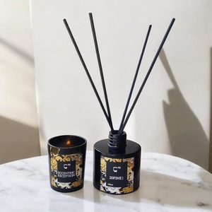 AIKUN Best Seller – Coffret de bougies d'aromathérapie élégant en rotin avec diffuseur à bâtonnets personnalisé pour une ambiance douillette dans la chambre - Product Image 2
