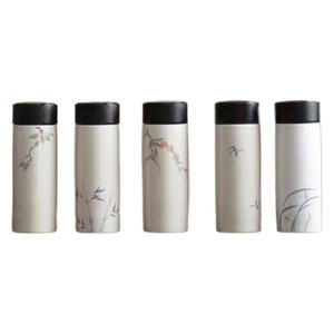 Taza de Porcelana Aislada al Vacío con Medidor de Temperatura Inteligente YUBIN, Diseño Floral, para Preparar Té, Aislamiento Térmico de 12-24 Horas - Product Image 5