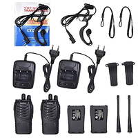 Set Radio HT Baofeng BF-888S dengan Charger Earpiece, Analog, 16 Saluran, Rechargeable, Tahan Air, Jangkauan Jauh