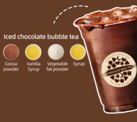 Bubuk Cokelat HENGZHI, Bubuk Kakao, Campuran Cokelat Panas untuk Teh Susu, Kopi, Mocha, Latte, Kue, Es Krim, Makanan Penutup, Minuman