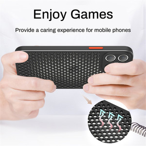 Funda Protectora para Teléfono Móvil 13/15/17, Disipación de Calor, Diseño de Panal de Abeja Esmerilado, Transpirable y Suave - Product Image 3