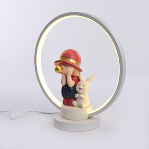 Trang trí nội thất nhựa bong bóng cô gái với Bunny bảng đèn USB powered dễ thương ánh sáng ban đêm cho trẻ em phòng món quà ý tưởng - Product Image 1