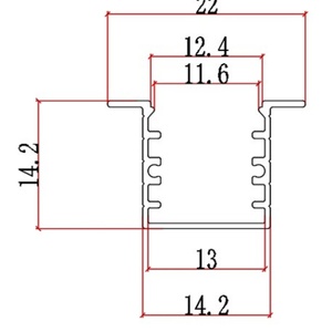 โปรไฟล์อะลูมิเนียมสำหรับติดตั้งไฟ LED แบบปรับแต่งได้ ขนาด 15*15 รุ่นใหม่ สำหรับพื้นห้องครัว ผนัง และรถยนต์ พร้อมช่องใส่ไฟ LED - Product Image 6