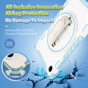 Custodia resistente agli urti per <span class=keywords><strong>Samsung</strong></span> Galaxy Tab <span class=keywords><strong>A8</strong></span> 10.5 X200 X205 TPU <span class=keywords><strong>Cover</strong></span> con cinturino rotante e supporto - Product Image 4