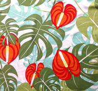 Tissu tissé Non élastique en Viscose à motif Floral imprimé 45s pour robe de plage d'été