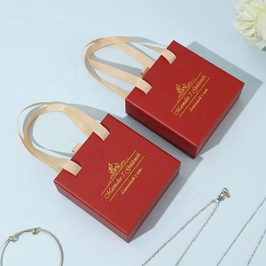 Boîte cadeau en carton avec ruban personnalisé avec logo imprimé, boîte d'emballage de bijoux de luxe Cartiers, boîte organisatrice de bijoux, étui à bijoux - Product Image 3