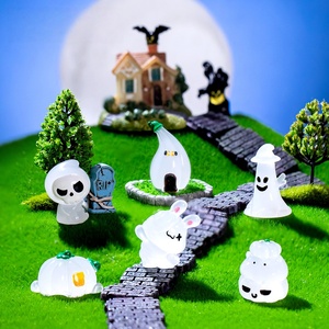 Offres Spéciales : Accessoires en Résine Citrouille Fantôme Démon, Ornements Créatifs en Résine, Modèles en Résine Luminescents pour Décoration de Voiture Halloween - Product Image 4