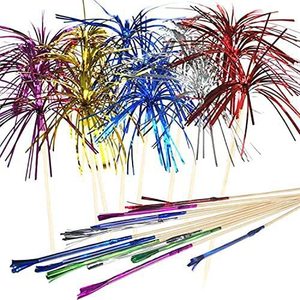 Hawaiian Party Tassels 23cm And 18cm Disposable Table <b>Decorations</b> For Birthday Celebrations - Product Image 2