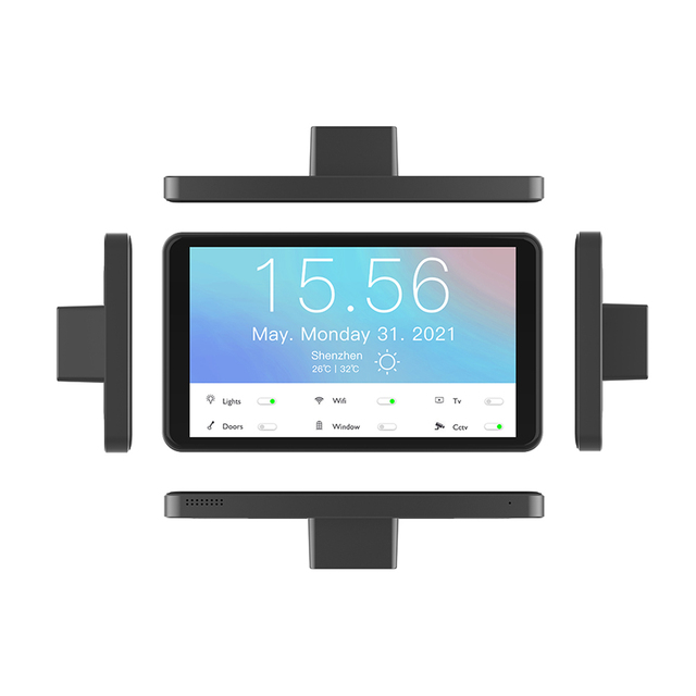 Custom 5 Inch Waterproof Wall Mounted Tablet Android Poe Power Tablet with Front Nfc Reader Smart Home Control Wifi Tablet Pc