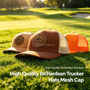Gorras Richardson 256 al por mayor, gorras en blanco para fabricantes, diseño de estampado en relieve, gorras Richardson 112 tipo trucker - Product Image 1