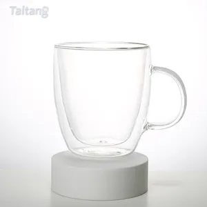 Vasos de doble pared para zumos, vasos de vidrio de 180ml/240ml/300ml para café y cerveza